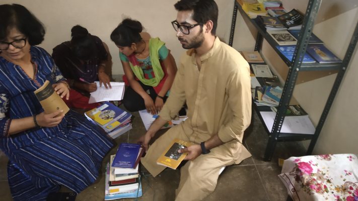 Distribution of books for youth library 1